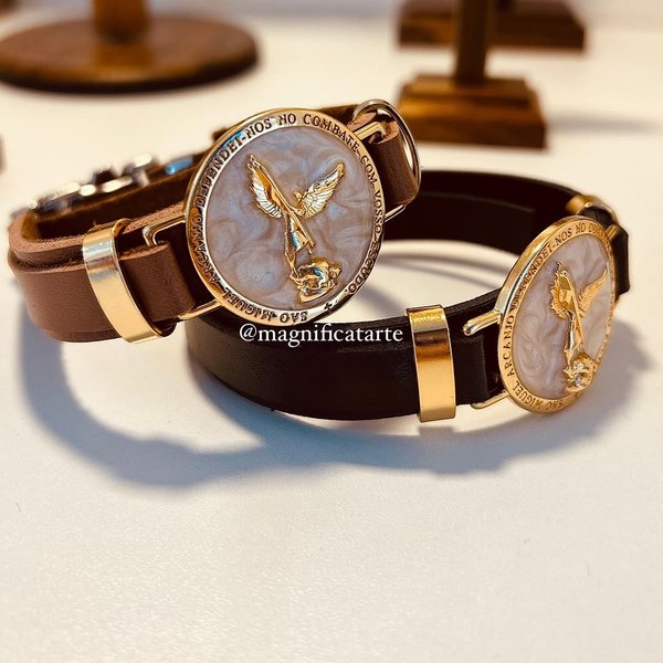 Pulsera de cuero San Miguel