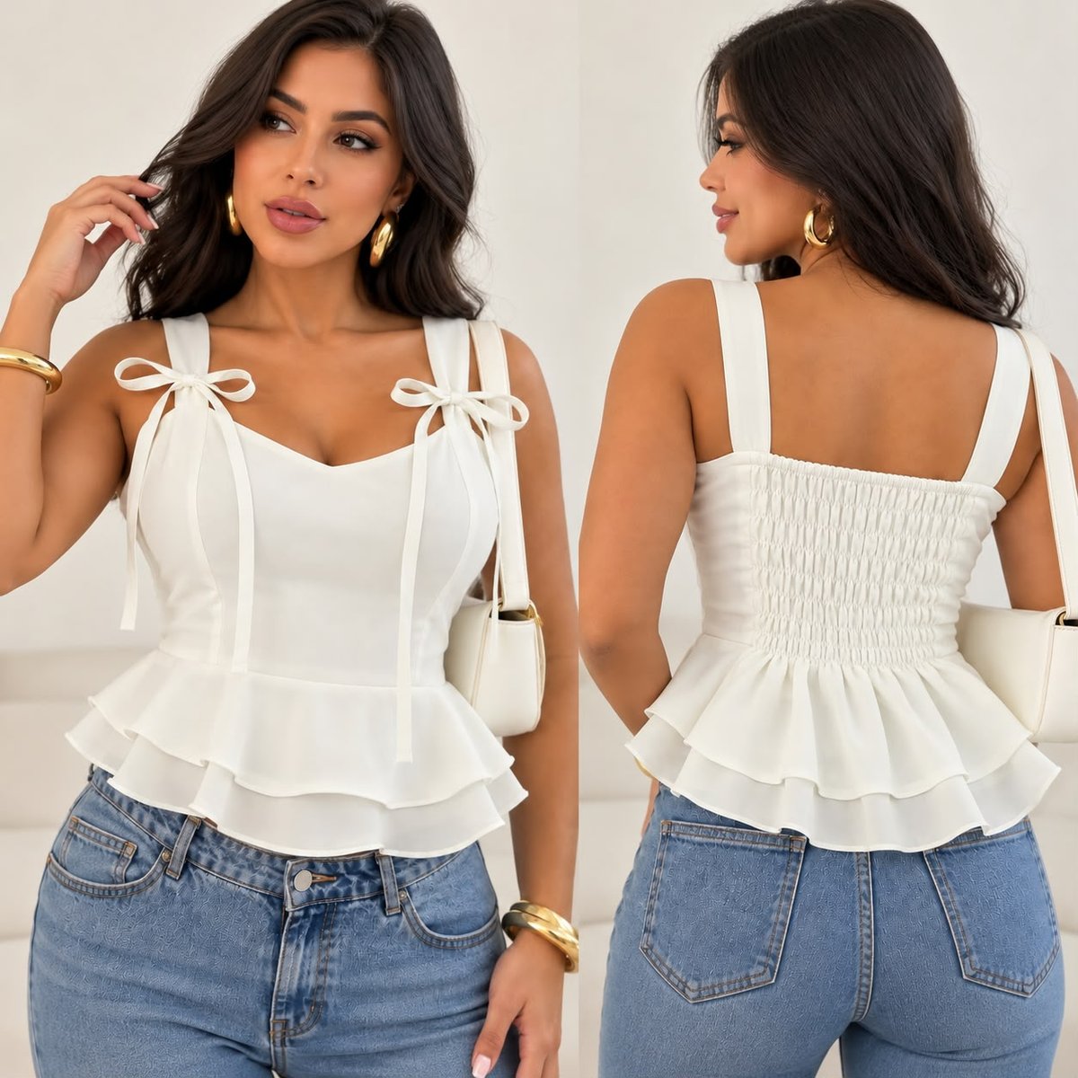 TOP BLUSITA CON VOLADITOS✨🤎 - 4