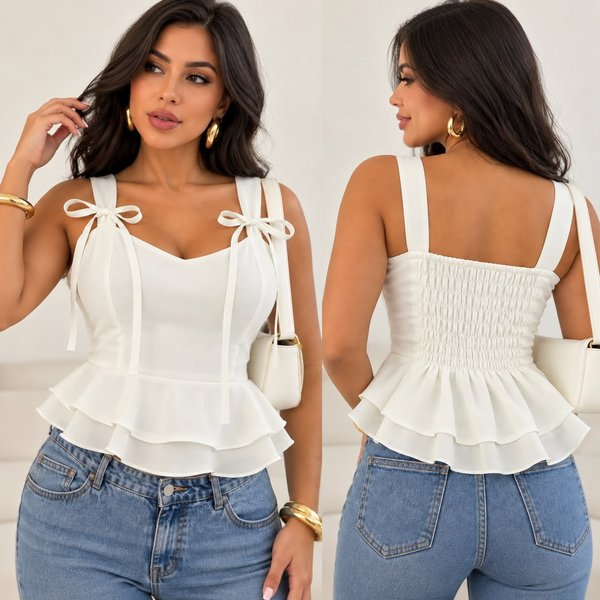 TOP BLUSITA CON VOLADITOS✨🤎