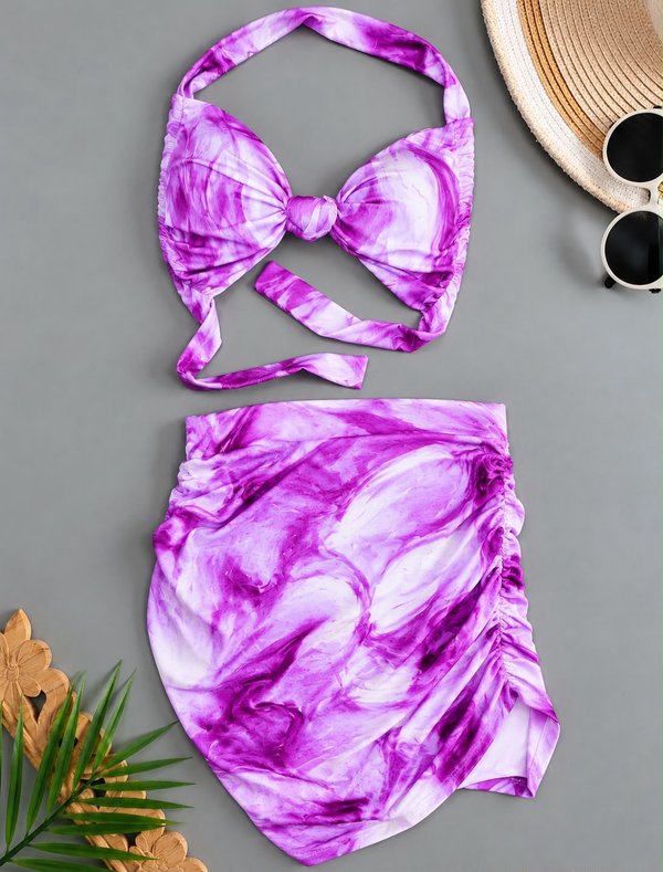 CONJUNTO DE PLAYA ESTAMPADO 2 PIEZAS ☀️ 🏖️