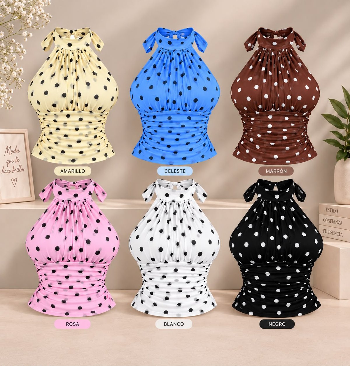 BLUSA TUL A MOTAS - 5