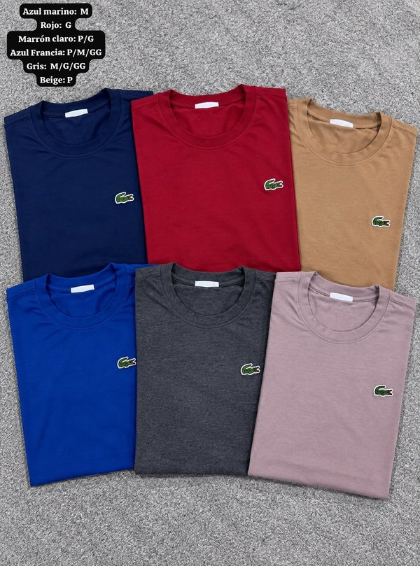 REMERAS ALGODÓN LACOSTE 🔥