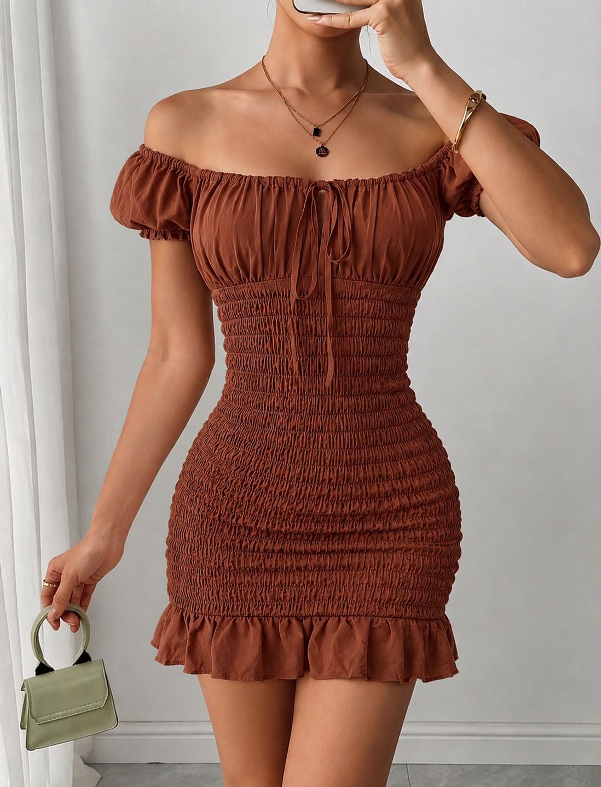 VESTIDO CORTO ENGOMADO 💖 ✨ - 3
