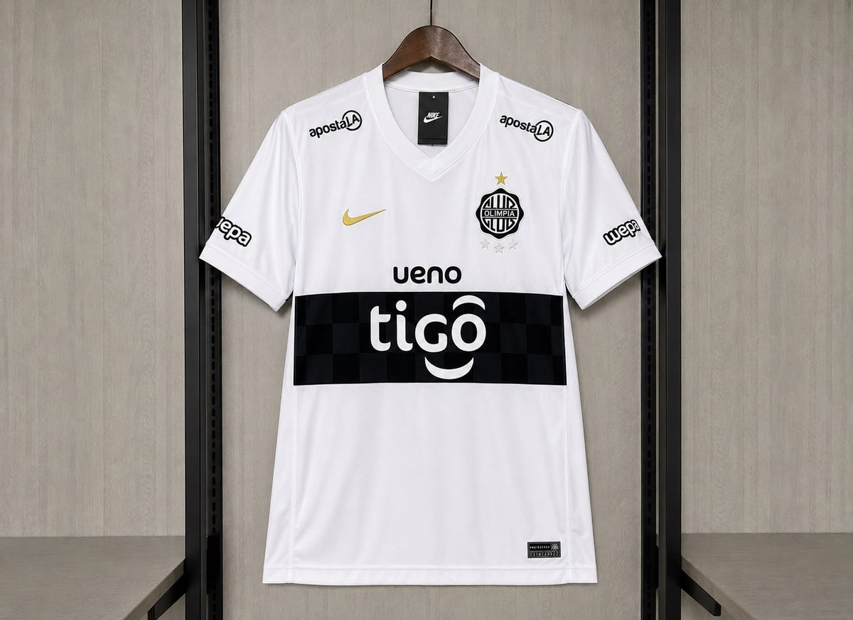 CAMISETA LOCAL CLUB OLIMPIA 🖤🤍 - 2