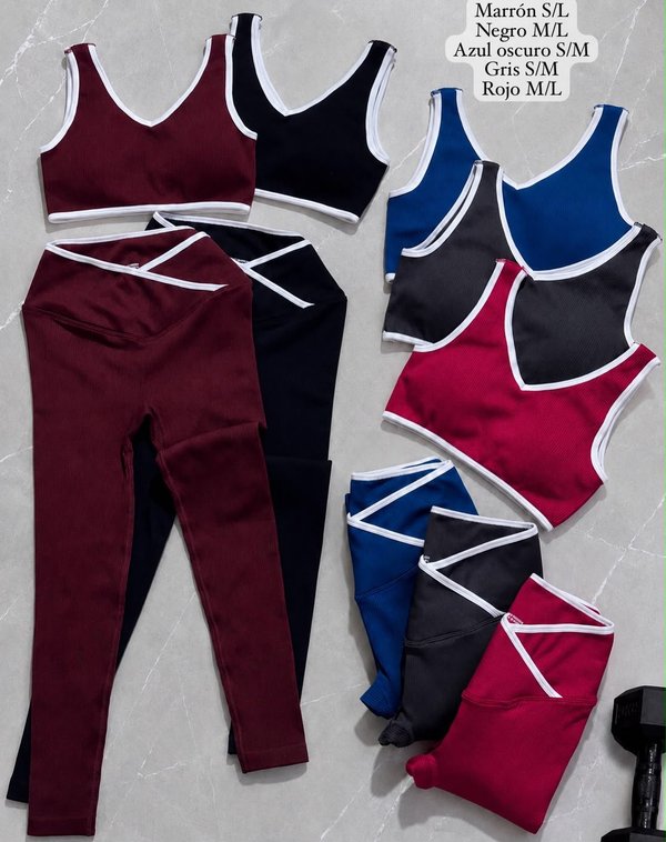 CONJUNTO DEPORTIVO ACANALADO PREMIUM 💣 🔥 COD: 9528