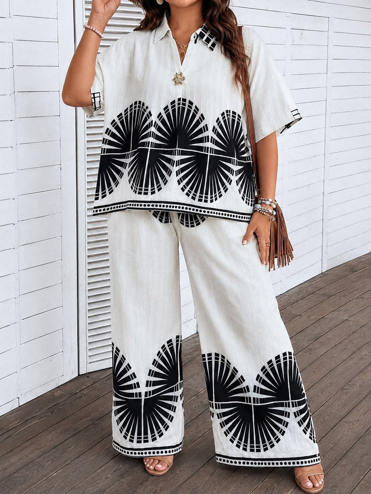 CONJUNTO DE LINO ESTAMPADO  💗COD: N07 - 7