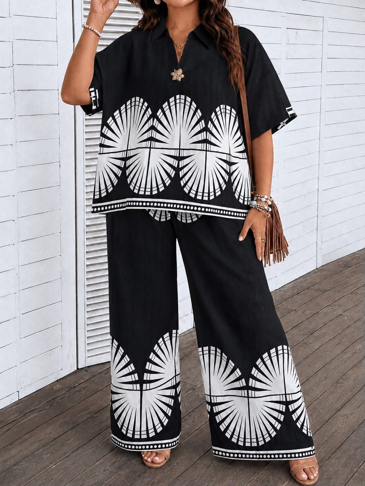 CONJUNTO DE LINO ESTAMPADO  💗COD: N07 - 6