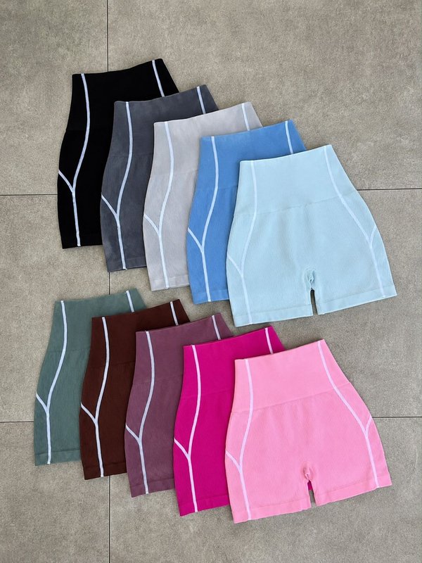 SHORT SEAMLESS ACANALADO ❤️‍🔥 COD: 2884