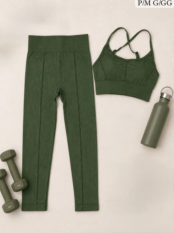 CONJUNTO DEPORTIVO PREMIUM ACANALADO 💖 💖 COD: YU5025