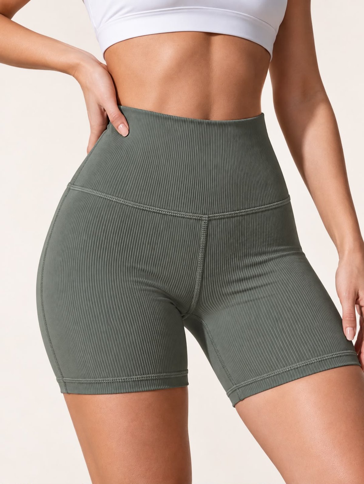 SHORT LYCRA ACANALADO DEPORTIVO PREMIUM ❤️‍🔥COD: 18224 - 4