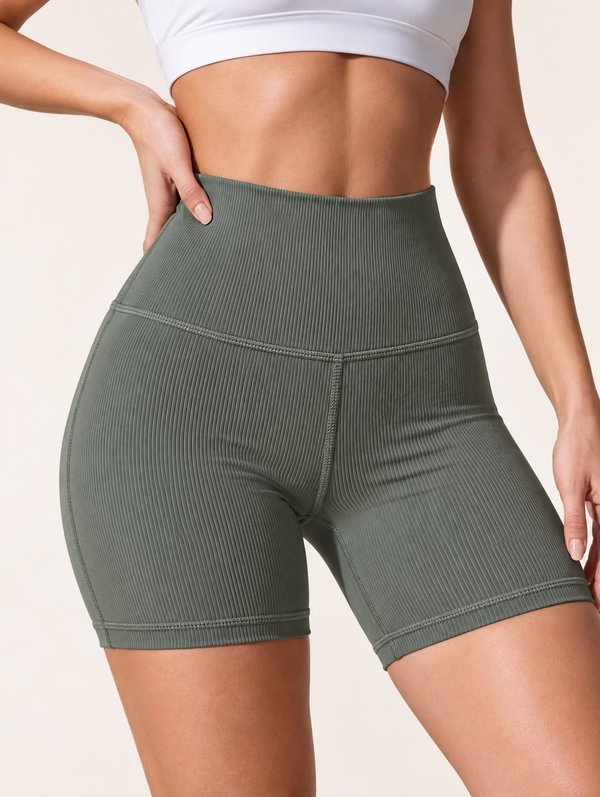 SHORT LYCRA ACANALADO DEPORTIVO PREMIUM ❤️‍🔥COD: 18224