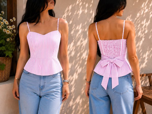 BLUSA A RAYAS CON GOMA ❤️🔥