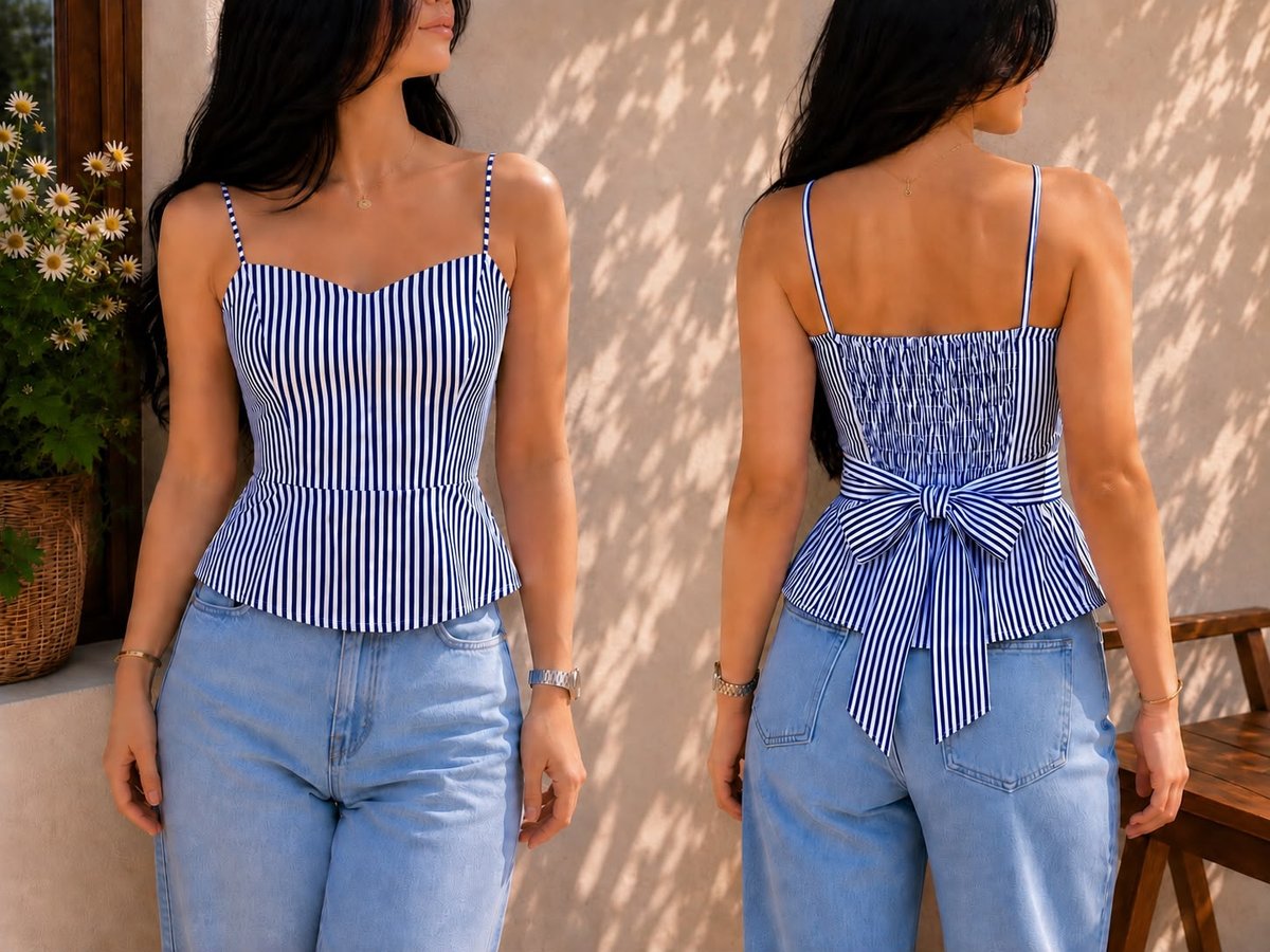 BLUSA A RAYAS CON GOMA ❤️‍🔥 - 3