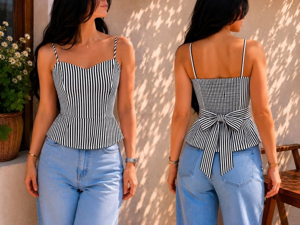 BLUSA A RAYAS CON GOMA ❤️🔥