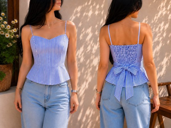 BLUSA A RAYAS CON GOMA ❤️🔥