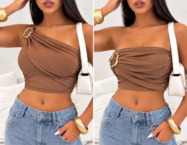CROPPED CRUZADO DE LYCRA 🤍