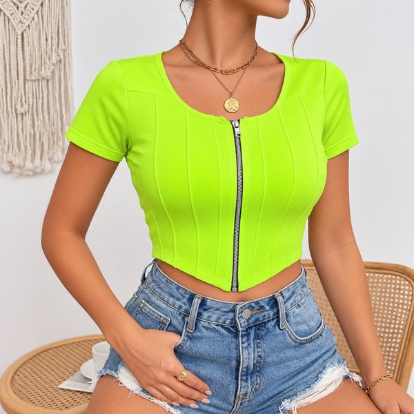 TOP CROP CON CIERRE 💜