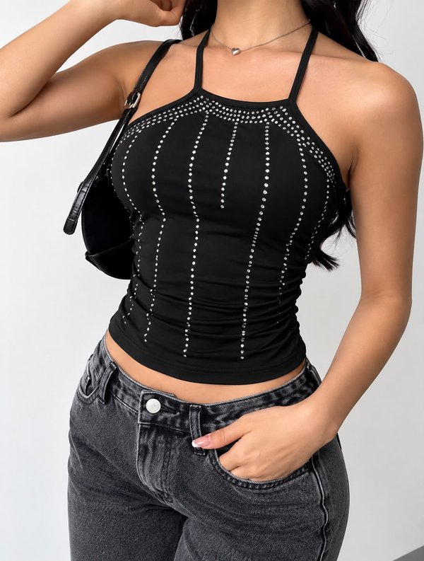 TOP CON STRASS ❤️🔥