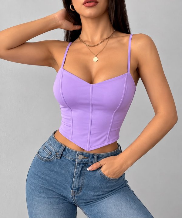 TOP CORSET DE LYCRA ❤️‍🔥