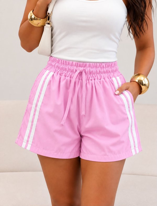 SHORT CON RAYAS TELA SENSORIAL