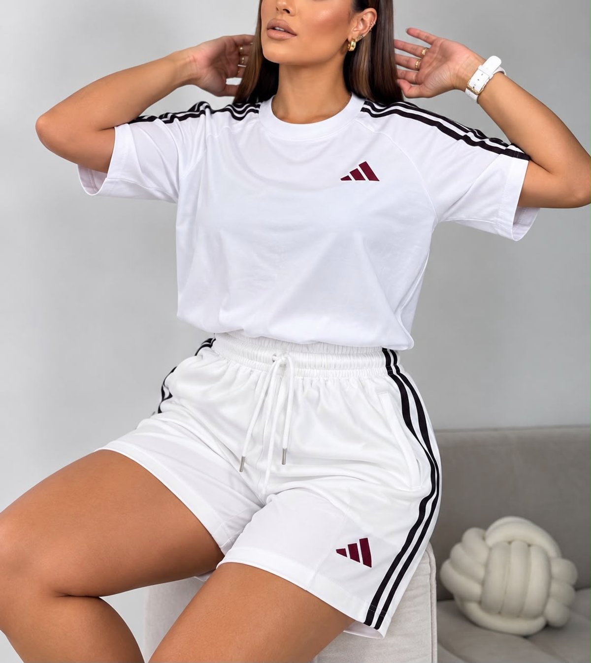 CONJUNTO ADIDAS PREMIUM – REMERA OVERSIZE + SHORT 💣 🔥 - 2