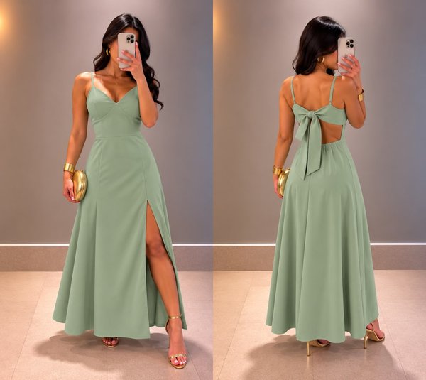 VESTIDO LARGO SENSORIAL 💖 ✨