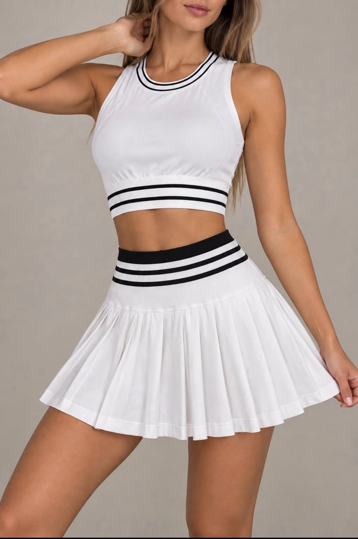 CONJUNTO DEPORTIVO TOP + SHORT/POLLERA 💣🔥 - 2