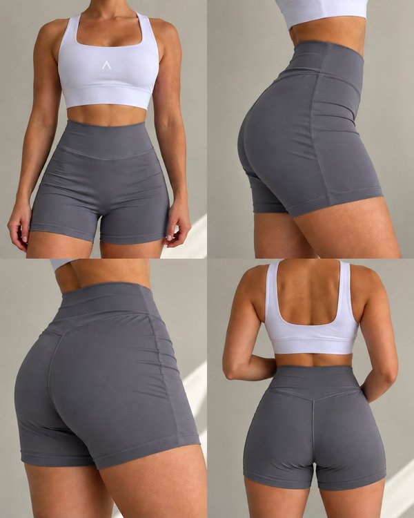 SHORT DEPORTIVO LYCRA – CINTURA ALTA 💖 ✨