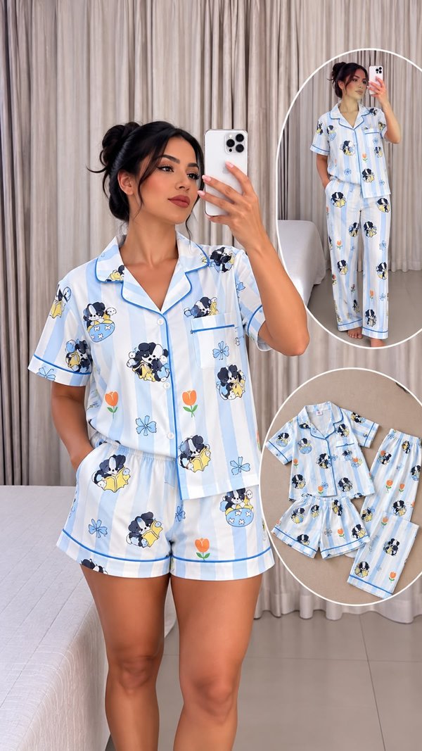 PIJAMAS FEMENINO 3 PIEZAS 💖 ✨ COD: 1612