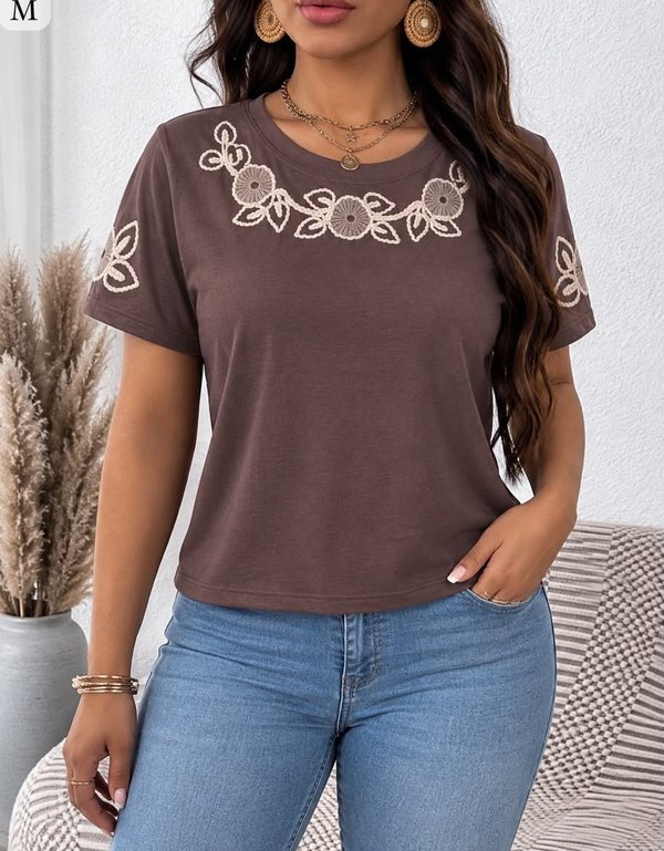 BLUSA BORDADA COD: 158