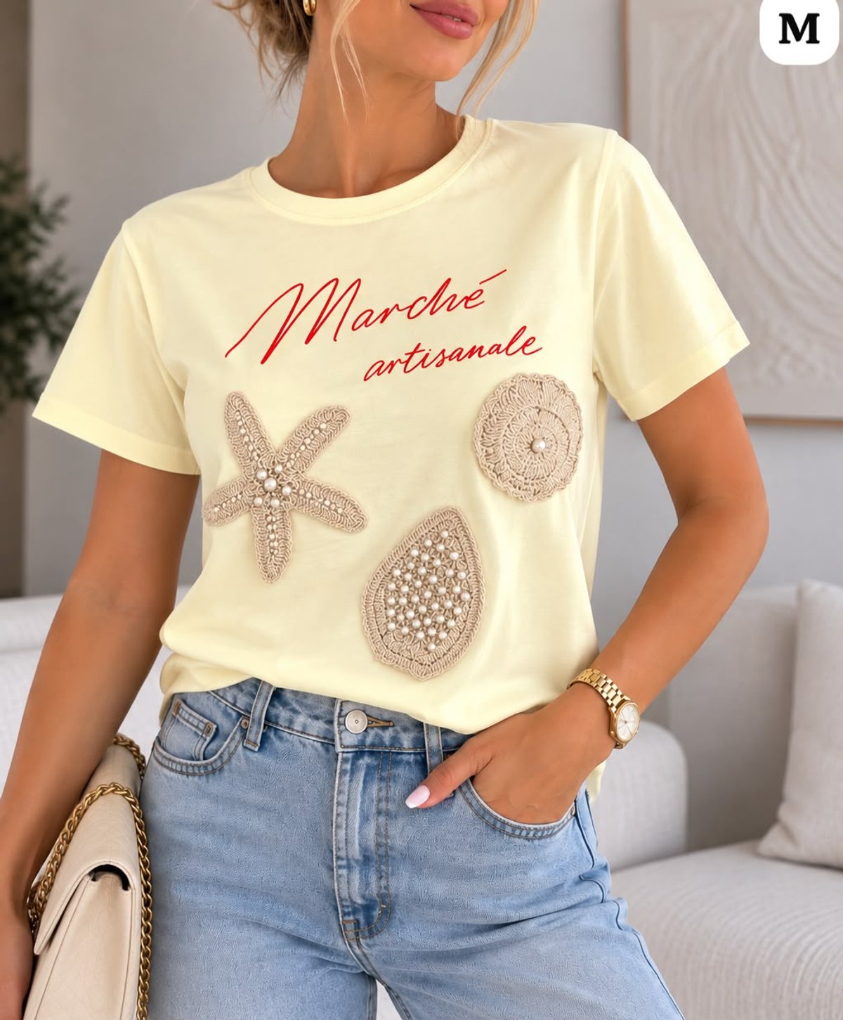 REMERA FEMENINA MARCHÉ ARTISANALE ✨🌊 - 2