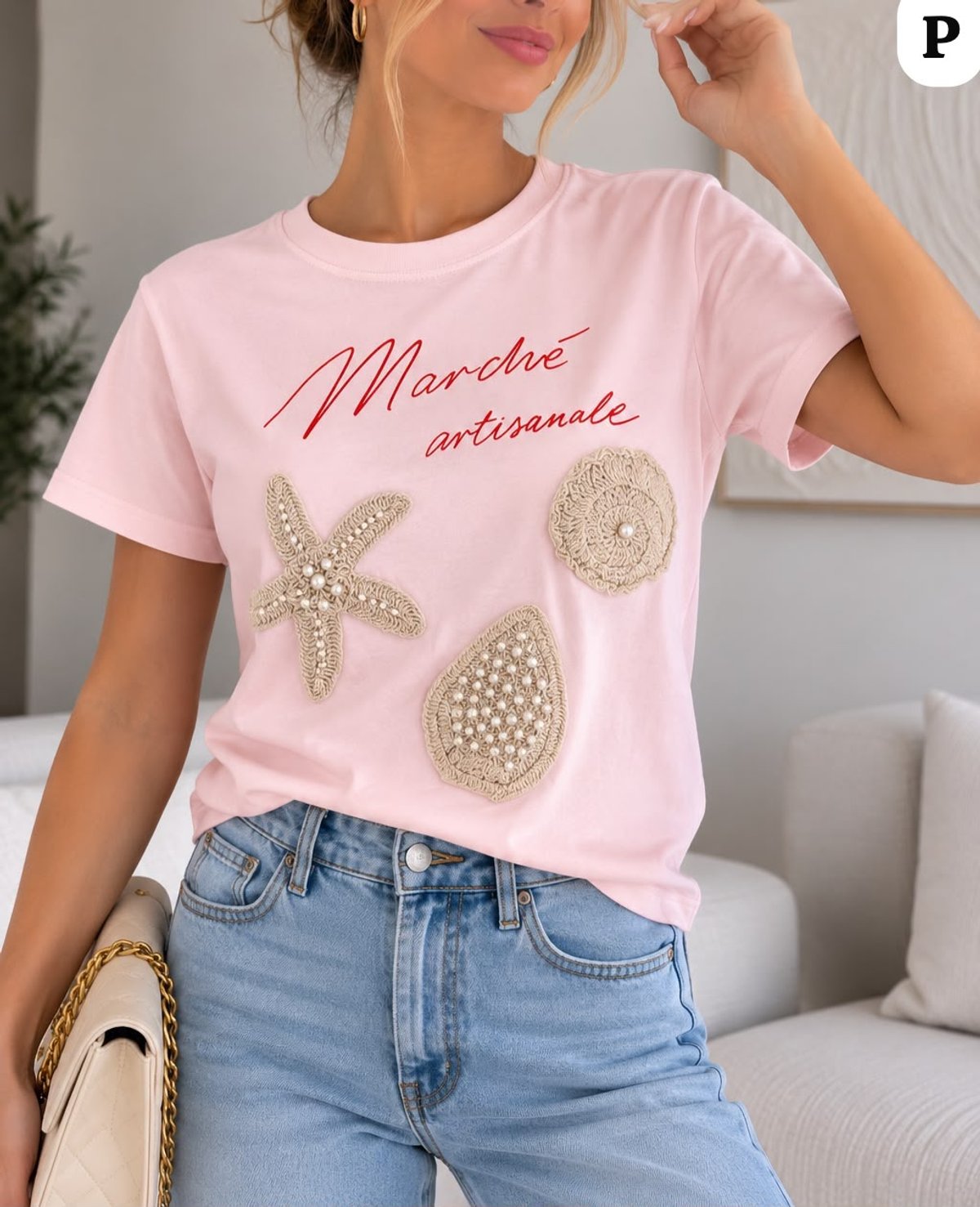 REMERA FEMENINA MARCHÉ ARTISANALE ✨🌊 - 4