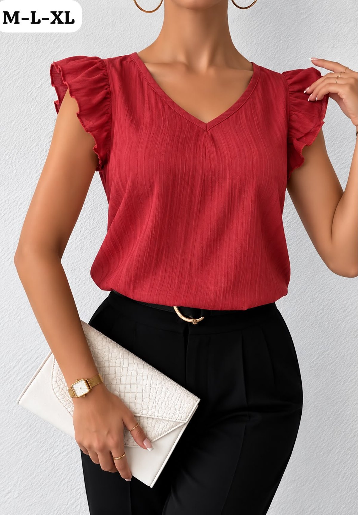 BLUSA ESCOTE V 💖 COD:1242  - 4