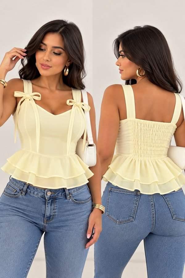 TOP BLUSITA CON VOLADITOS✨🤎