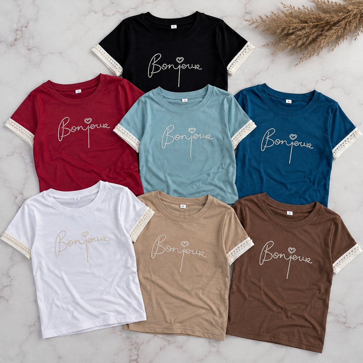 REMERAS ALGODÓN BONJOUR  🤍COD: C723 - 8