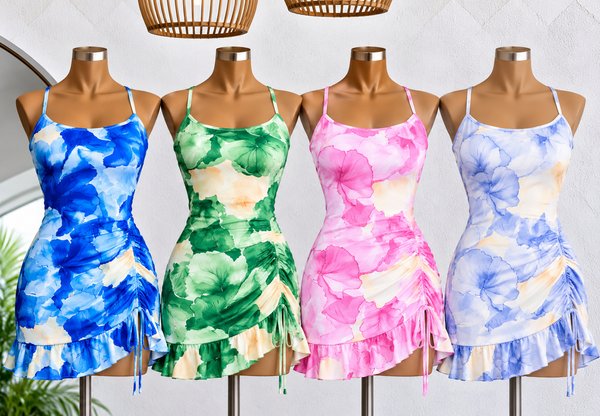 VESTIDOS LYCRA FLOREADOS 🌸