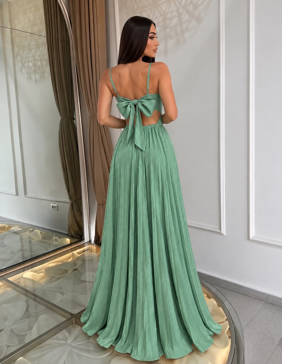 VESTIDOS LARGOS PLISADO 🩷 - 2