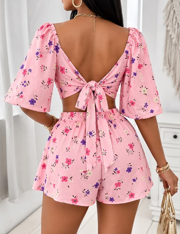 Conjunto Corto Floral 🌺 ✨