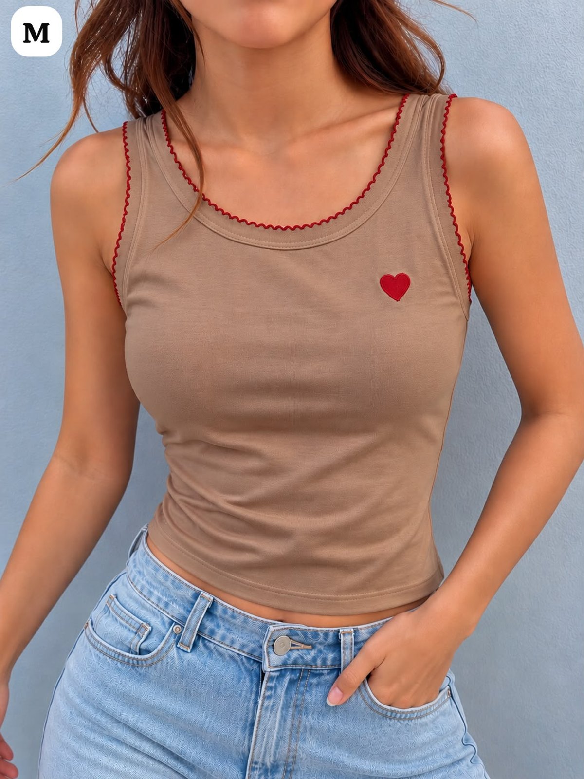 REGATAS DE ALGODÓN CON CORAZÓN BORDADO ❤️ COD: PT-390 - 3