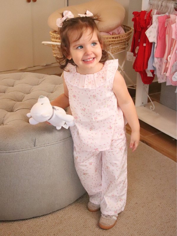Conjunto AMARA - Rosa Floreado 