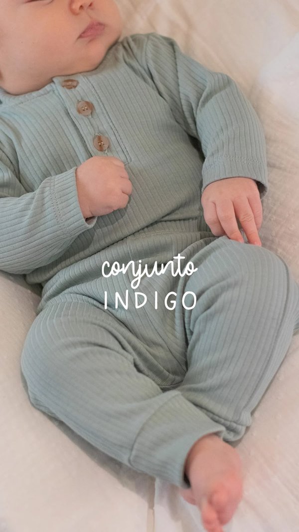  BODY C/ CUELLO + PATITA INDIGO - Verde
