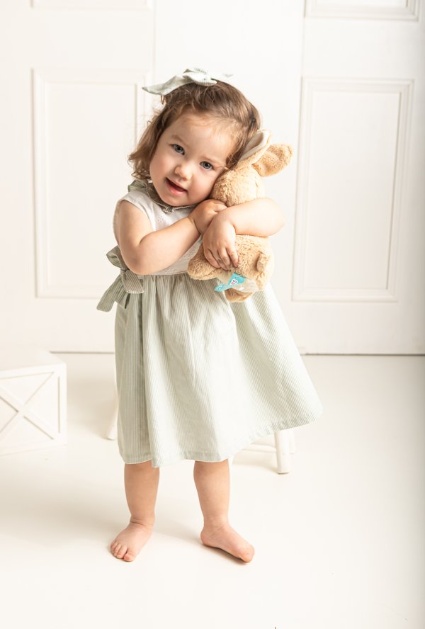 Vestido PIRAYU 581 - Verde Rayas