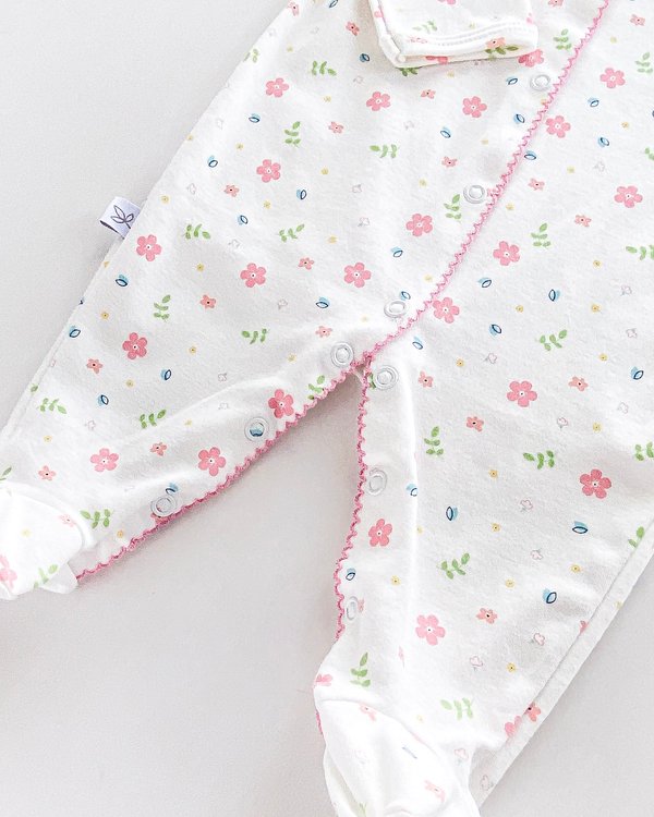 Osito FLORENCIA 51 - Blanco Florcitas