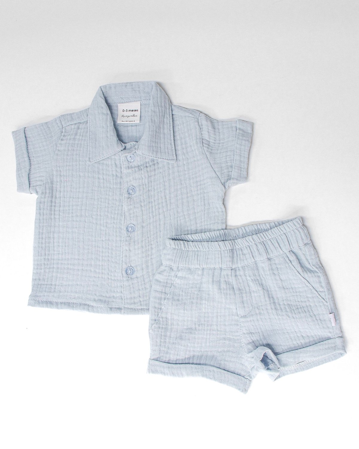 Camisa c/ Bermuda LUCA 622 - Celeste