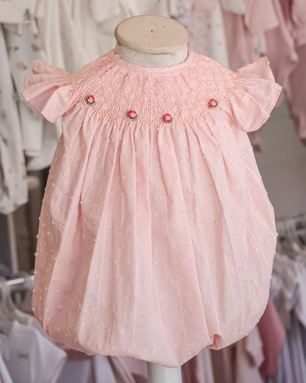 Babuchona Punto Smock ZOE 585 - Salmón