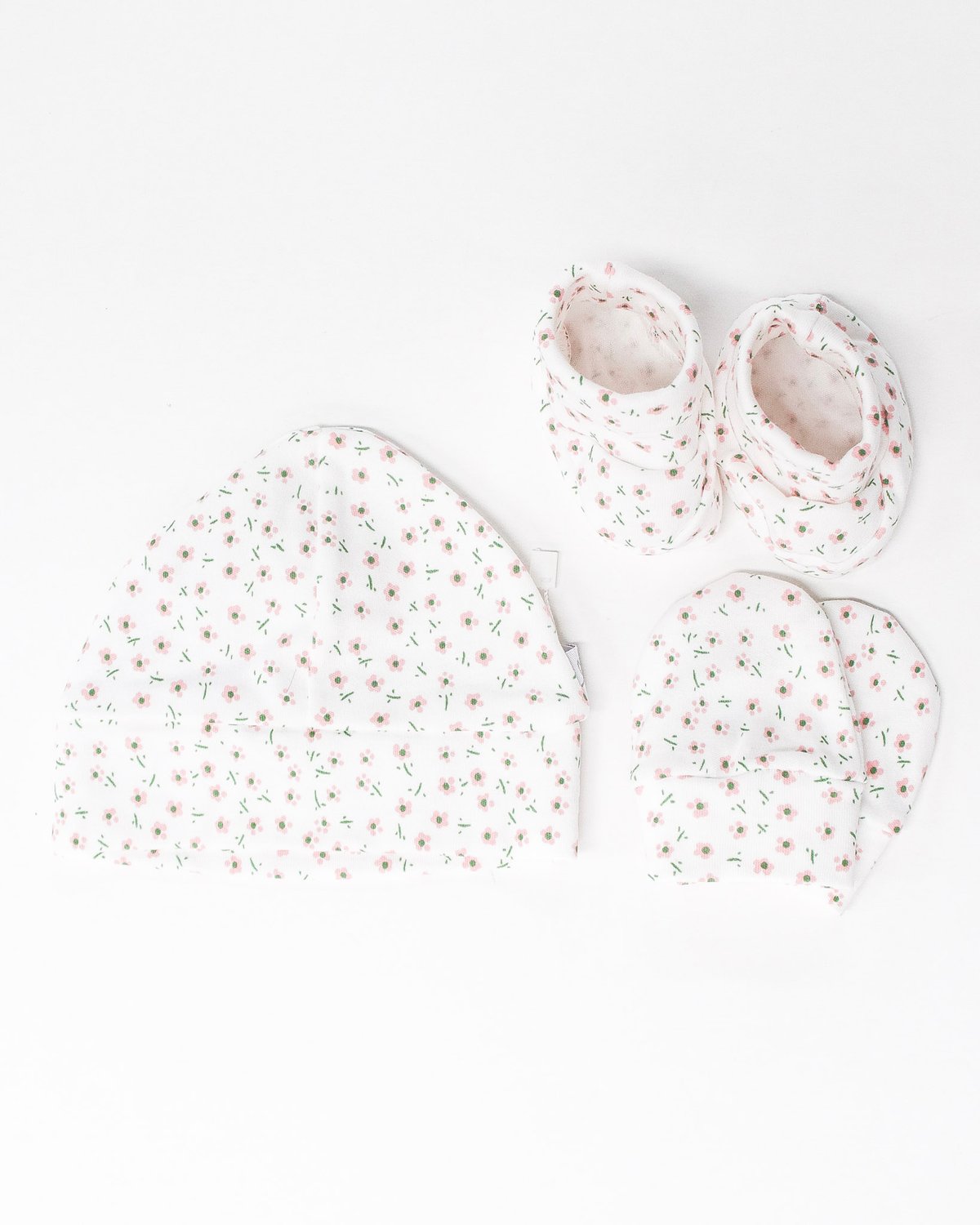 Kit MANILA 1167 - Florcitas Rosas c/ Verde