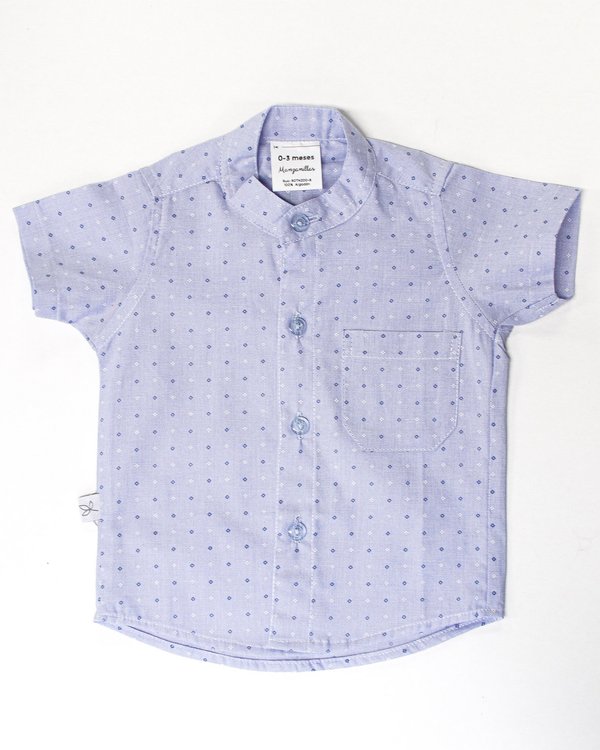 Camisa HERNANDARIAS 618 - Celeste Rombo Blancos y Azules
