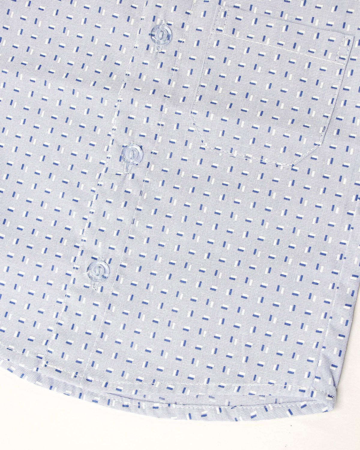 Camisa HERNANDARIAS 618 - Celeste Rayitas Blancas y Azules - 2