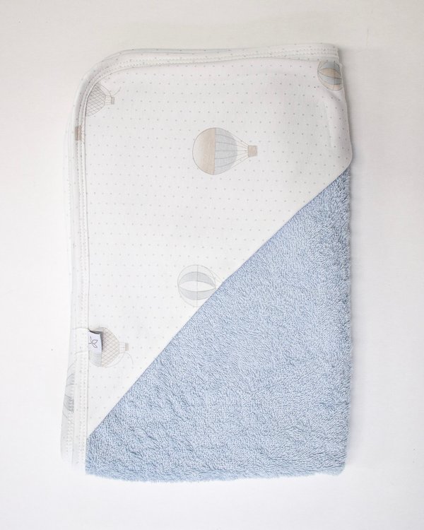 Toalla MURCIA 40 - Celeste Globos c/ Motas Grises