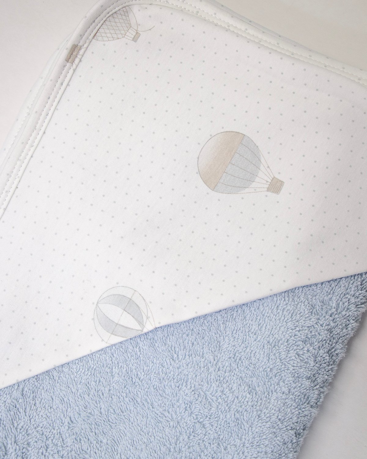 Toalla MURCIA 40 - Celeste Globos c/ Motas Grises - 2